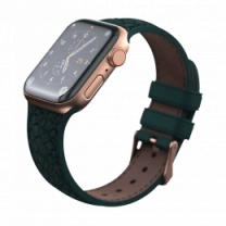 Ремешок Njord Salmon Leather Strap Dark Green для Apple Watch 45mm/44mm (SL14122)