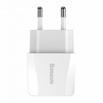Адаптер Baseus Mini Dual-U Charger (EU) 2.1A White (CCALL-MN02)