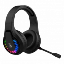 Гарнітура ігрова Bloody GR230 з LED підсвічуванням, чорний колір, Bluetooth v5.2 + 2.4GHz + 3.5 Jack