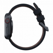 Ремешок Njord Salmon Leather Strap Dark Grey для Apple Watch 45mm/44mm (SL14120)