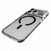 Чехол Puro Cover in TPU+PC "LITE MAG" with Magsafe for iPhone 17 Pro, transparent and black PUIPC17P63LITEMBLK