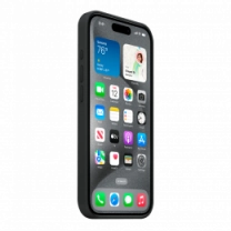 Чехол Силиконовый iPhone 15 Pro Silicone Case with MagSafe Black (MT1A3)