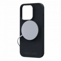 Чехол Njord Suede MagSafe Case Black для iPhone 15 Pro (NA53SU00)