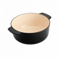 Каструля чавунна з кришкою KitchenAid, 26 см, 5,2 л, чорна (CC006061-001)