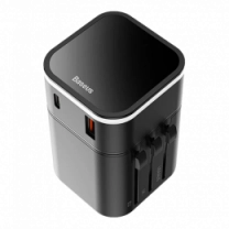 Адаптер Baseus Removable 2in1 universal Travel Black (TZPPS-01)