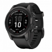 Смарт-часы Garmin Fenix 7S Pro Sapphire Solar Carbon G. DLC Tit. with Black Band (010-02776-10/11/54) UA