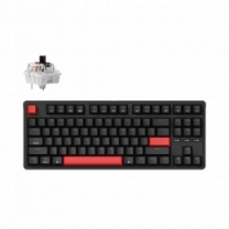 Клавиатура механическая Keychron C3 Pro 87Key, K pro Brown, USB-A, QMK, Hot-swap, EN/UKR, RGB, чорний