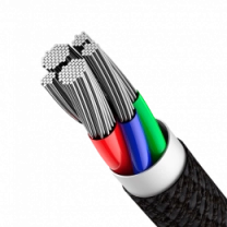 Кабель Baseus High Density Braided Type-C to Lightning PD 20W 1m Black (CATLGD-01)