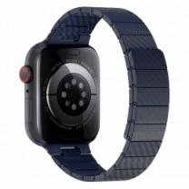 Ремешок Wiwu для Apple Watch 38/40/41mm Carbon Fiber pattern magnetic watch band Blue