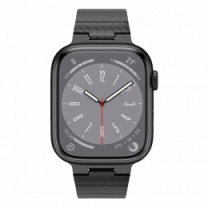 Ремешок Wiwu для Apple Watch 42/44/45/49mm Carbon Fiber pattern magnetic watch band Black
