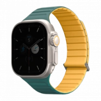 Ремешок Uniq Revix Evo для Apple Watch 49 | 45 | 44 | 42 mm viridian green-burnt yellow (UNIQ-49MM-REVEVGRNBYEL)