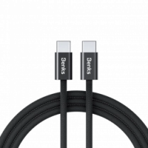 Кабель Benks D46 Type-C/Type-C Black 2m (60W) (C.D.SJ.FC.BK.C032)