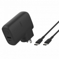 Адаптер Belkin 25Вт USB-С PD, PowerBank 5000мА·год, кабель USB-C > USB-C, 1м, Black(BPZ003BT1MBK-B6)