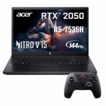 Ноутбук 15,6" Acer Nitro V 15 ANV15-41-R9HF (NH.QSJEU.008) AMD Ryzen 5 7535HS/16GB/512GB/NVD2050-4/no OS/Black +геймпад