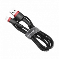 Кабель Baseus Cafule Cable USB 2.4A 1m Red+Black (CALKLF-B19)