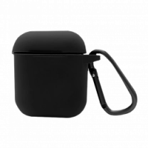Чехол Blueo Liquid Silicone Case для AirPods with Carbine Black