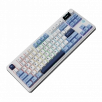 Клавіатура механічна бездротова Ajazz AK870 PLUS Murad Switch RGB Wireless/Bluetooth/USB White