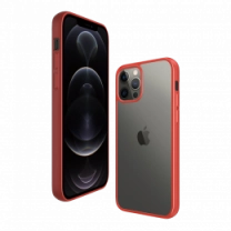 Чехол Panzer ClearCase для Apple iPhone 12 Pro Max Mandarin Red AB (0281)