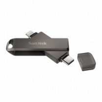 Накопичувач SanDisk USB 3.0 iXpand Luxe 64Gb Type-C/Lightning (SDIX70N-064G-GN6NN)