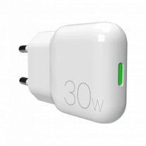 Адаптер Puro Power Delivery Super Mini Ultra-Slim Wall Charger GaN 1 USB-C, 30W White
