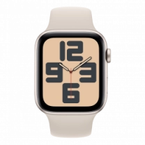 Смарт-годинник Apple Watch SE (gen 2) 2023 44mm Starlight Aluminum Case with Starlight Sport Band M/L (MRE53)