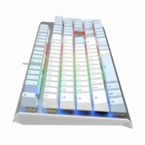 Клавіатура ігрова механічна A4-Tech FS100 (Icy Blue), USB, сріблястий