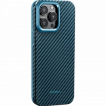 Чохол Pitaka MagEZ Case Pro 4 Twill 1500D Black/Blue for iPhone 15 Pro (KI1508PPA)