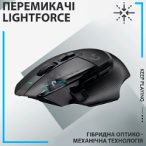 Миша LOGITECH G502 X LIGHTSPEED, Black (910-006180)