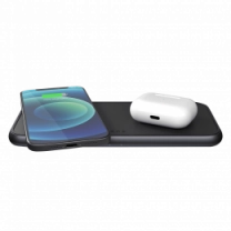 Зарядна станція Zens Dual 5 Coil Aluminium Wireless Charger Black USB-C 45W PD (ZEDC11B/00)