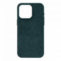 Чехол Njord Salmon Leather MagSafe Case Dark Green для iPhone 15 Pro Max (NA54SL02)