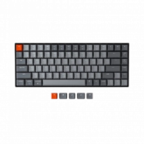 Клавіатура механічна K2 84Key, Gateron G PRO Brown, BT/USB-A, EN/UKR, White Led, Чорний