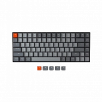 Клавіатура механічна K2 84Key, Gateron G PRO Red, BT/USB-A, EN/UKR, White Led, Чорний