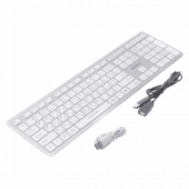 Клавіатура A4-Tech Fstyler FBX50C бездротовa, колір білий