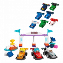 Конструктор LEGO DUPLO Town Автомобили для гонок и пилоты команд Формулы-1