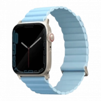 Ремешок Uniq Revix Premium для Apple Watch 49 | 45 | 44 | 42 mm arctic-soft blue (UNIQ-41MM-REVPARTSBLU)