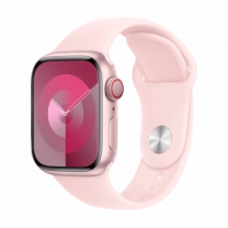 Apple Watch Series 9 41mm Pink Aluminum Case with Light Pink Sport Band M/L (MR943)