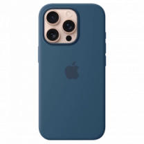 Чохол iPhone 16 Pro Max Blue Silicone Case (MYYU3)