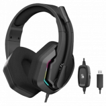 Гарнітура ігрова Bloody G260 з підсвічуванням, USB, колір чорний