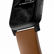Ремешок Nomad Modern Leather Black Hardware English Tan 46mm/49mm (NM01804185)
