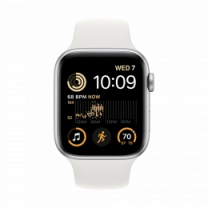Смарт-часы Apple Watch SE 2022 40mm Silver Aluminum Case with Sport Band (MNJV3)