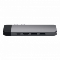 Хаб Satechi Aluminum Type-C Pro Hub Adapter with Ethernet Space Gray (ST-TCPHEM)