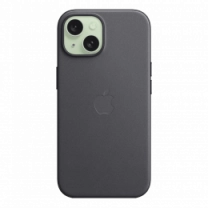 Чехол iPhone 15 Plus FineWoven Case with MagSafe - Black (MT423)