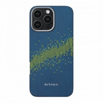 Чохол Pitaka Tactile Woven StarPeak Lumintex Milky Way Galaxy for iPhone 16 Pro Max (KI1604PMYG)