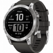 Смарт-часы Garmin Fenix 7 Silver with Graphite Band (010-02540-00/01) UA