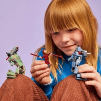 Конструктор LEGO Super Heroes Железный человек и Боевая Машина против Хаммер Дронов