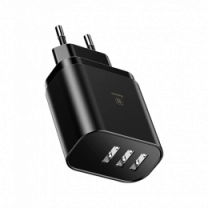Адаптер Baseus Mirror Travel Charger 3USB 3.4A Black (CCALL-BH01)