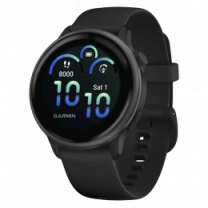 Смарт годинник Garmin Vivoactive 5 Slate Aluminum Bezel with Black Case and Silicone Band (010-02862-10/50)