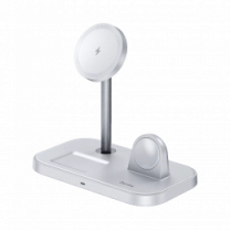 Зарядна станція Benks W16 3 in 1 wireless charger stand White 23W (C.D.SP.00.WE.0043)