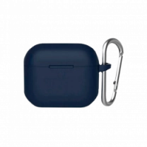 Чехол Blueo Liquid Silicone Case для AirPods 3 with Carbine Deep Blue