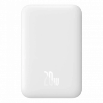 Доп батерея Baseus Magnetic Wireless Charging Power bank 6000mAh 20W With Cable White (PPCX020002)